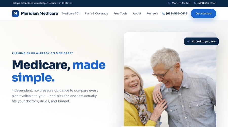 Trust Navy template — classic blue established-firm agency site